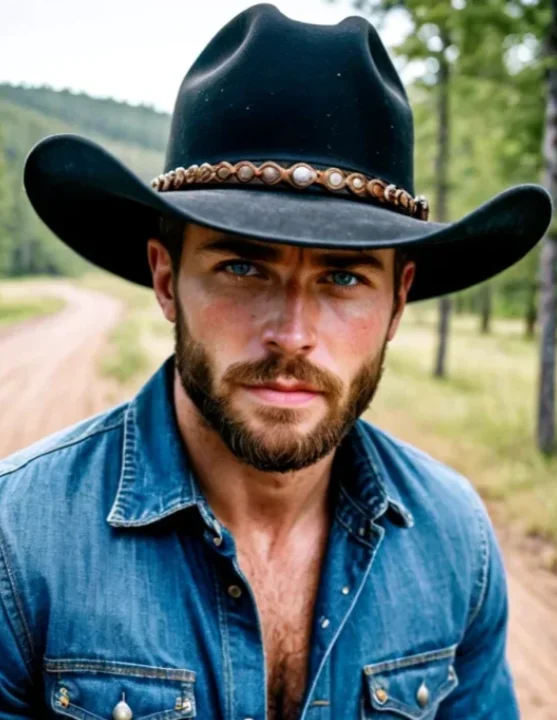 Western fictional adult male AI character
